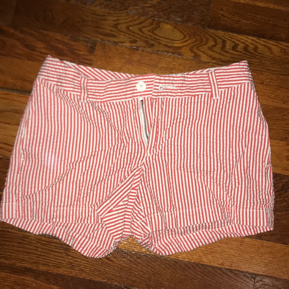 Seersucker stretch shorts